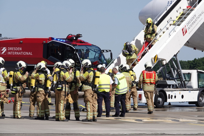Leipziger Vorstadt: Feuerwehr und Rettungsdienst in Dresden am 31. August 2024