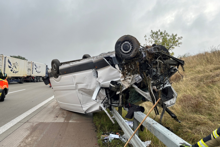Dresden: Verkehrsunfall auf A4