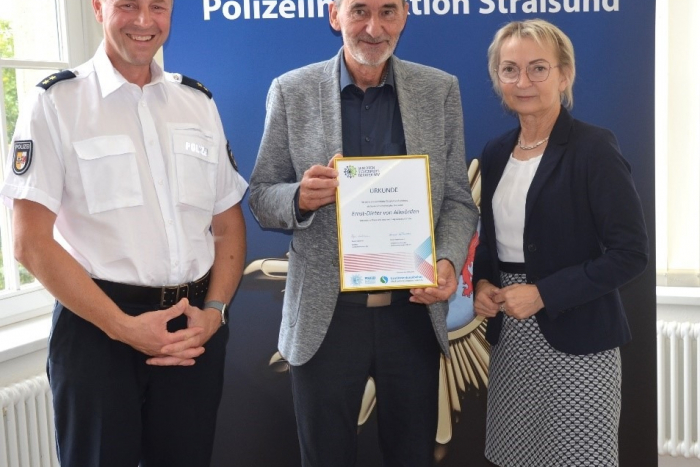 Stralsund: Auszeichnung für Seniorensicherheitsberater in Vorpommern-Rügen