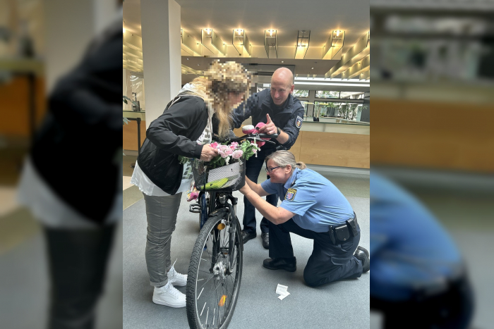Polizeiaktion Fahrradcodierung in Hanau