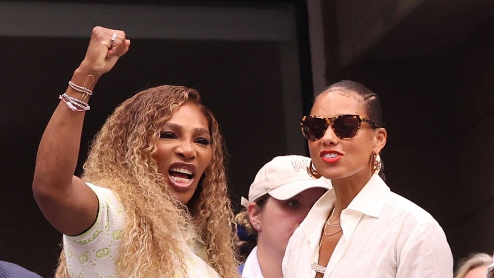 Serena Williams und Alicia Keys jubeln gemeinsam bei den US Open
