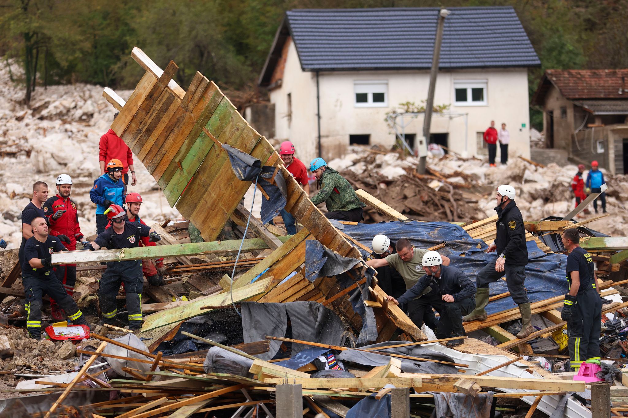 Todesopfer und Verwüstung in Bosnien-Herzegowina