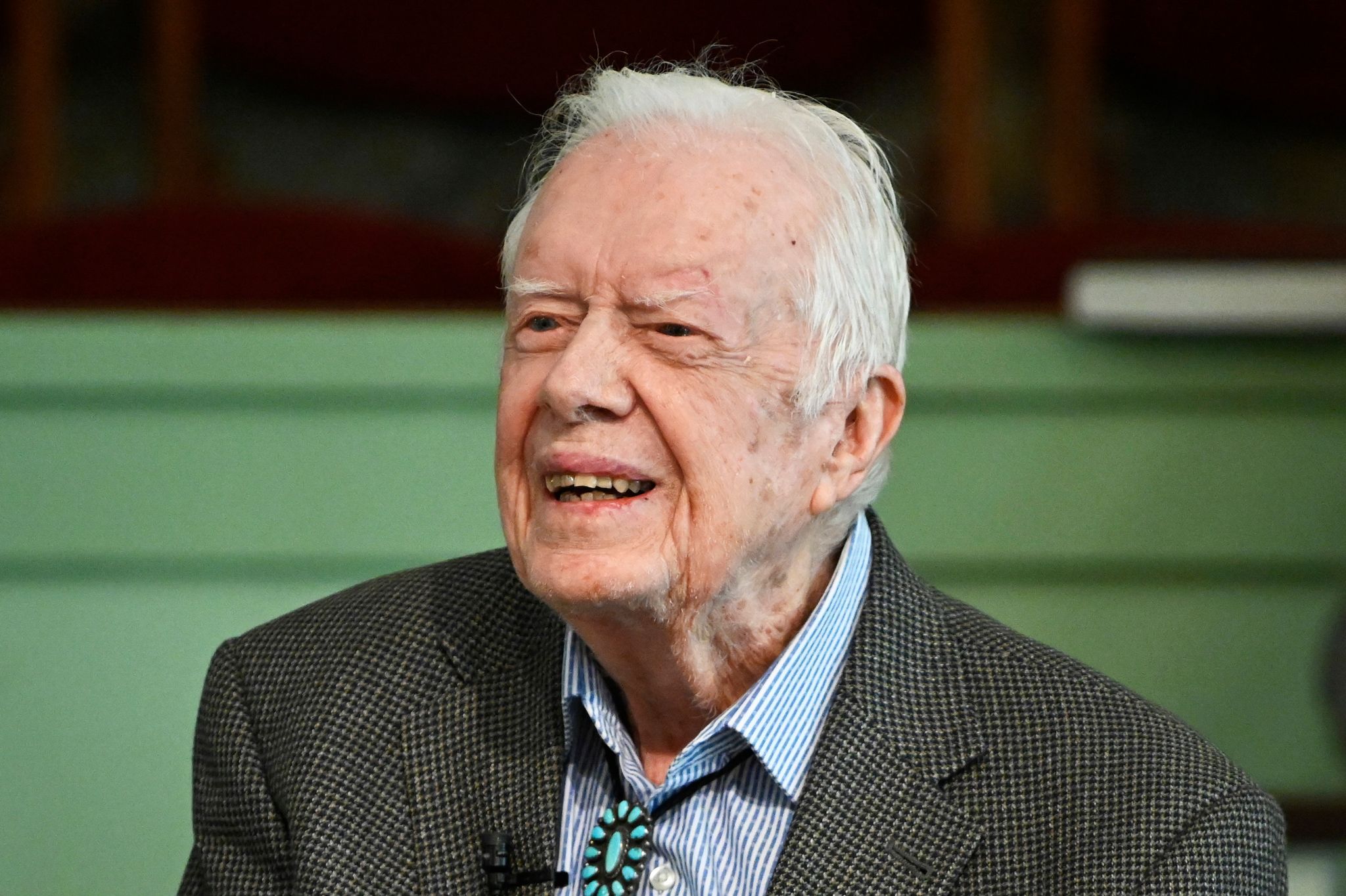 Jimmy Carter will Kamala Harris wählen, Briefwahlunterlagen in Georgia verschickt