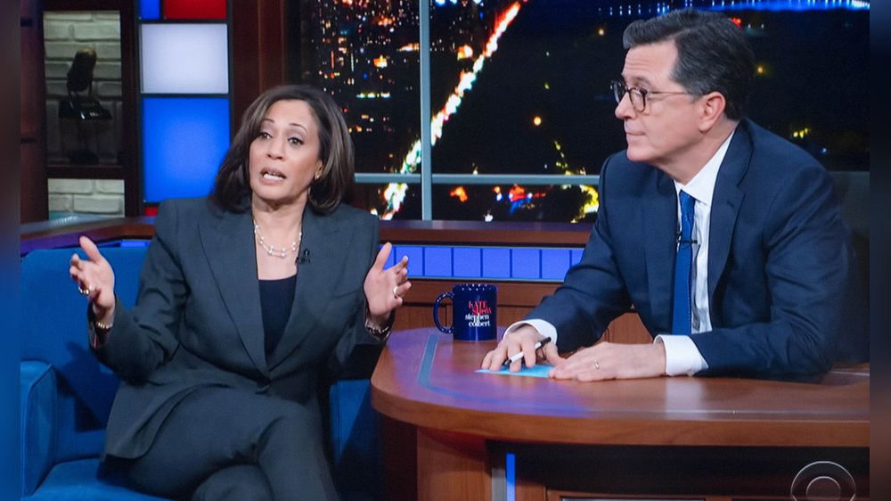 Kamala Harris bei Stephen Colbert: Siebter Auftritt in Late-Night-Show