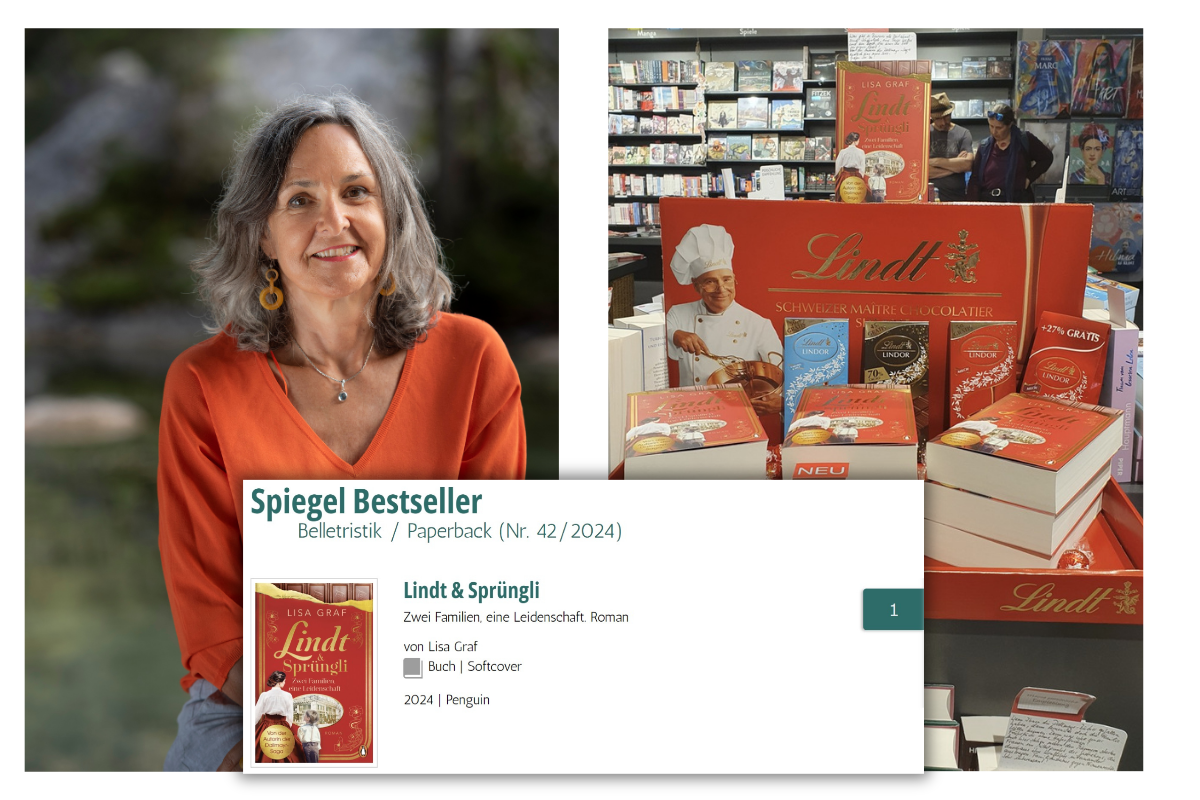 Lisa Graf stürmt mit „Lindt & Sprüngli“ auf Platz 1 der Spiegel-Bestsellerliste