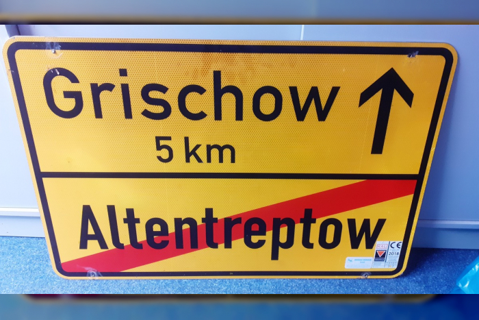 Ortsschilder Diebstahl in Altentreptow