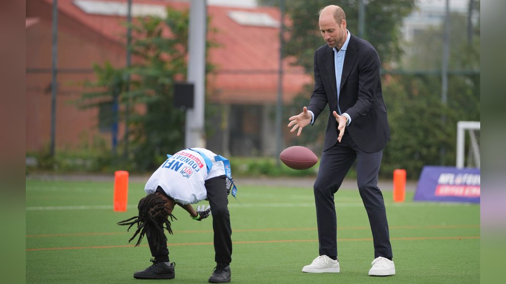 Prinz William überrascht bei NFL-Event in London