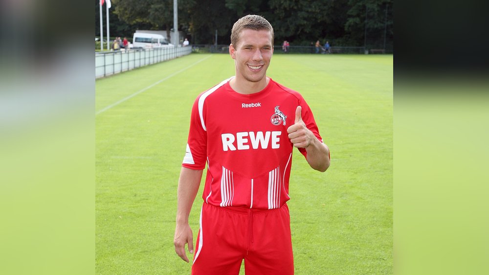 Lukas Podolski verabschiedet sich im Rhein-Energie-Stadion