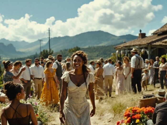 Szenenbild von Netflixs ‚East of Eden‘ mit Cast.