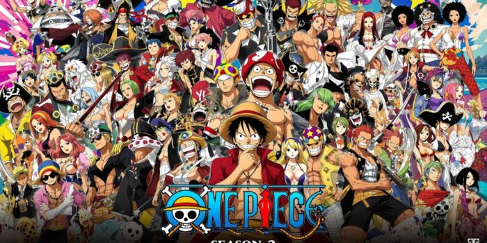 Neue und alte Charaktere aus One Piece Staffel 2.