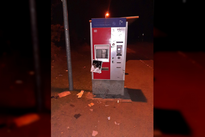 Priemerburg: Automat aufgebrochen, Flucht ohne Beute
