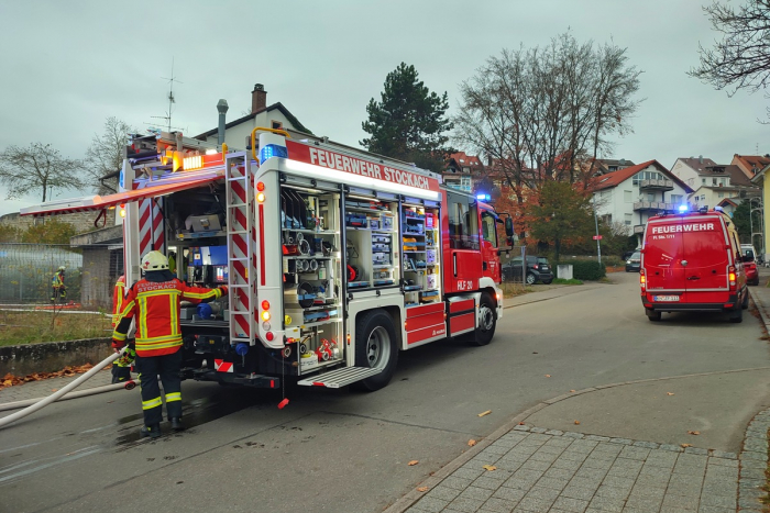 Feuerwehr Stockach löscht Kleinbrand