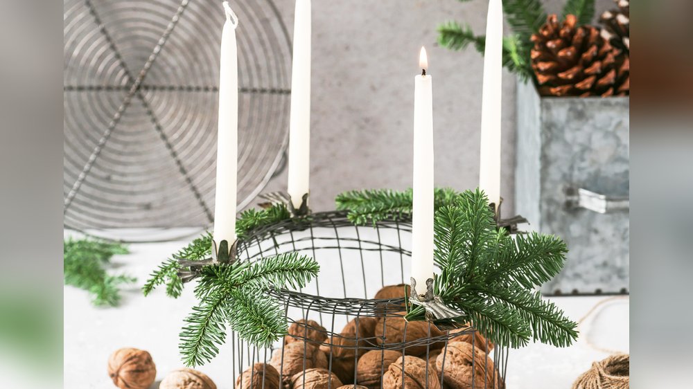 Weihnachtsstimmung: Last-Minute-Ideen für den DIY-Adventskranz