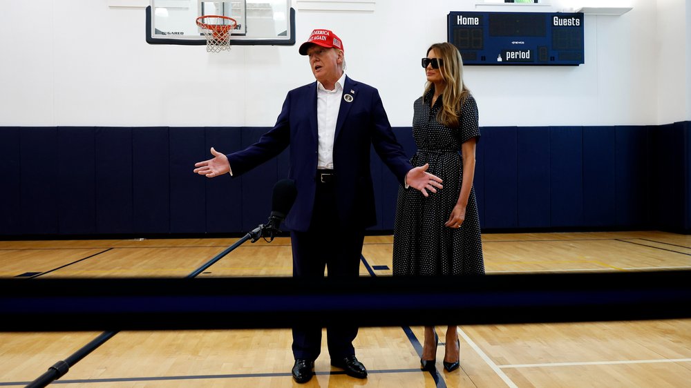 Trump zeigt sich siegessicher bei der Wahl in Florida