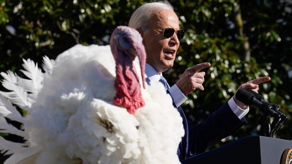 Letzte Truthahn-Begnadigung von Joe Biden im Weißen Haus