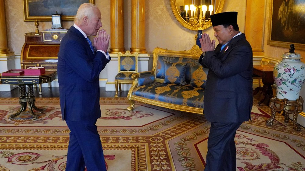 König Charles III. empfängt Präsidenten Indonesiens im Buckingham-Palast