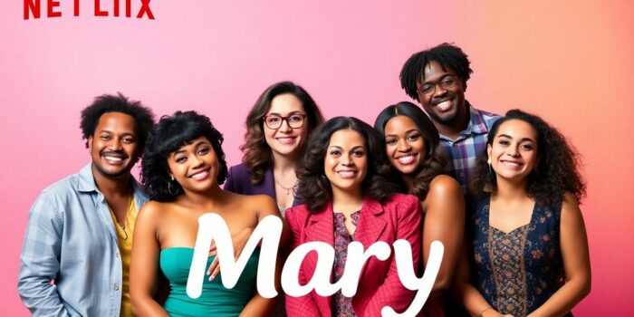 Hauptdarsteller von Netflix-Film 'Mary' in einem Gruppenbild.