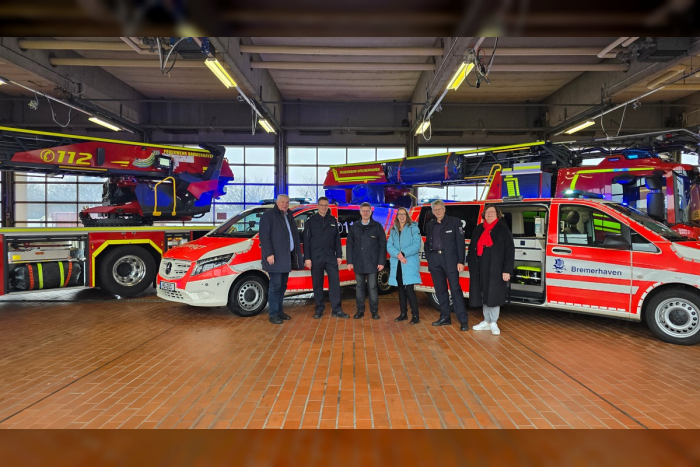 Feuerwehr Bremerhaven erhält vier neue Fahrzeuge