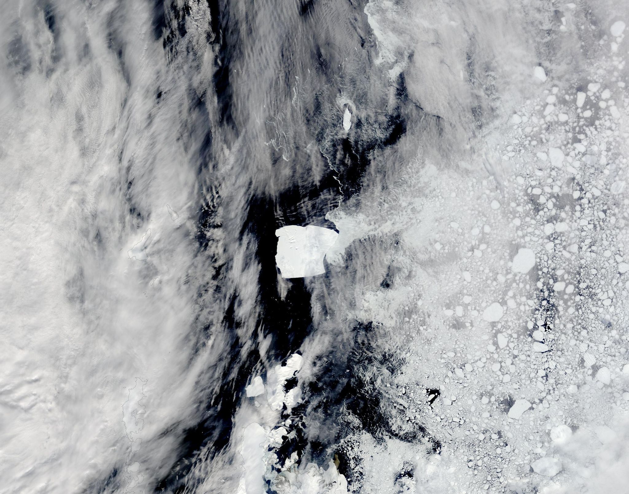 Größter Eisberg der Welt auf dem Weg nach Norden