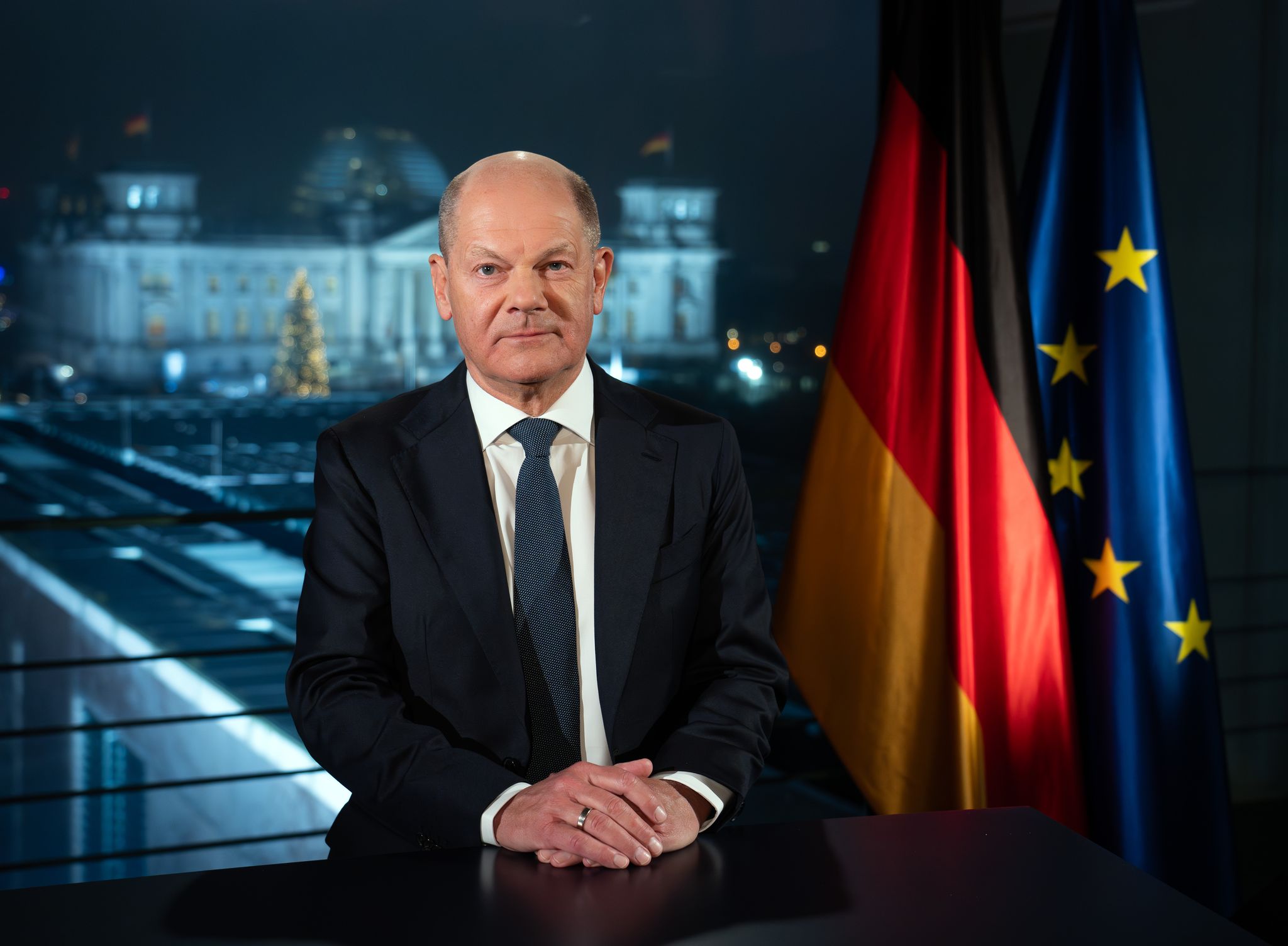 Olaf Scholz ruft zu Gemeinsamkeit und Zuversicht für 2025 auf