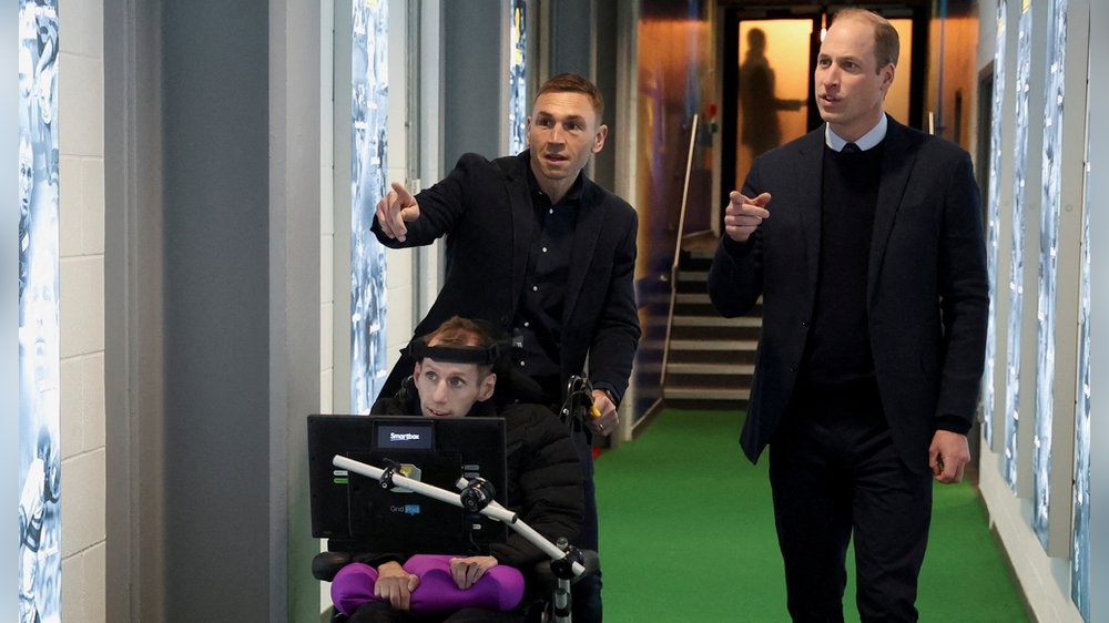 Prinz William lobt Spendenlauf von Kevin Sinfield für MND-Bewusstsein