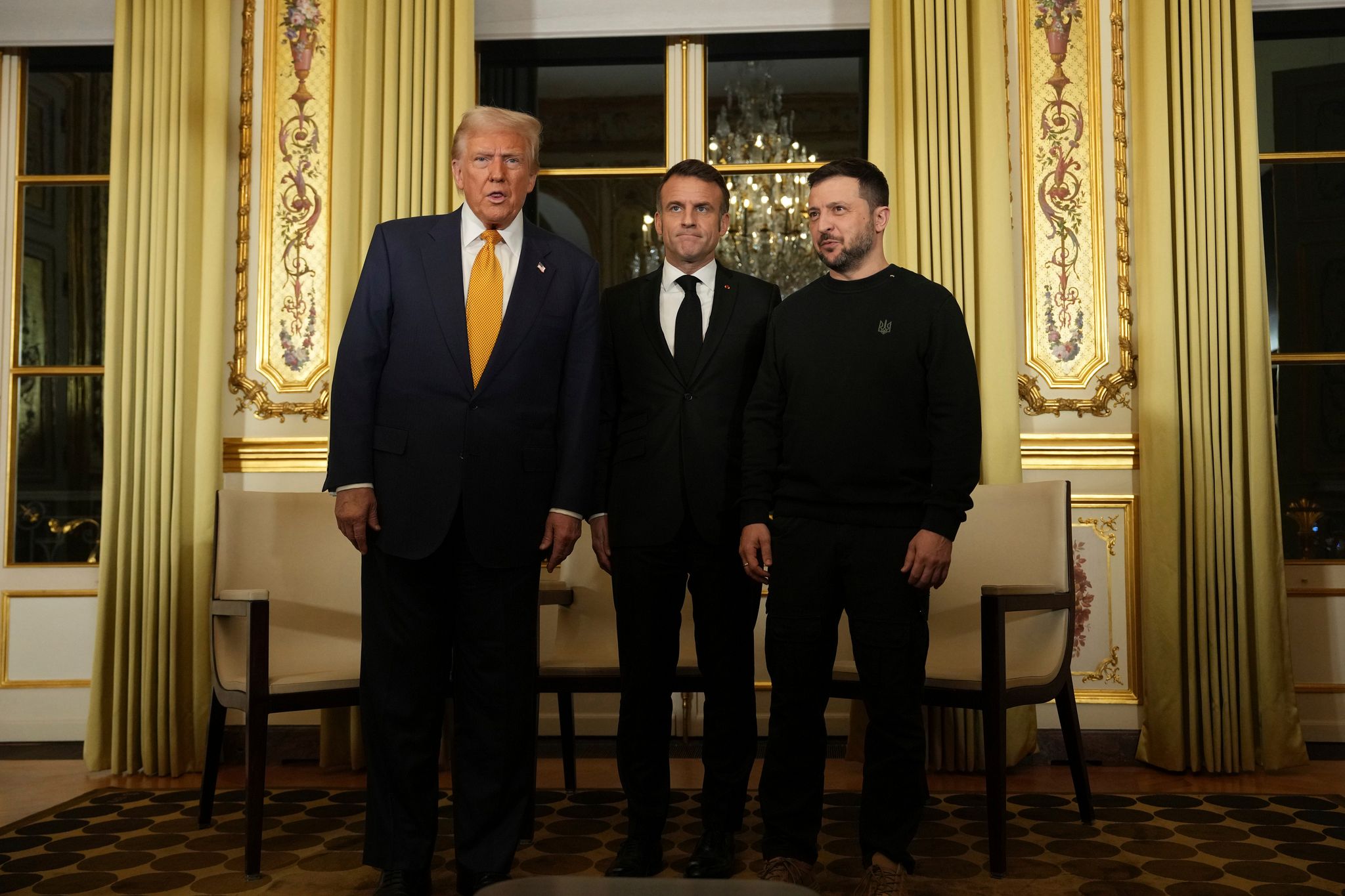 Selenskyj nennt Treffen mit Trump und Macron produktiv