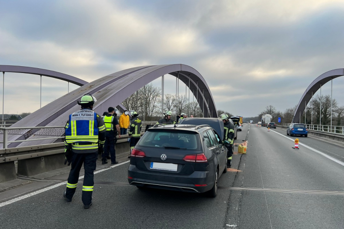 Bergkamen: Zwei Verkehrsunfälle auf der Autobahn 1 bei Werne