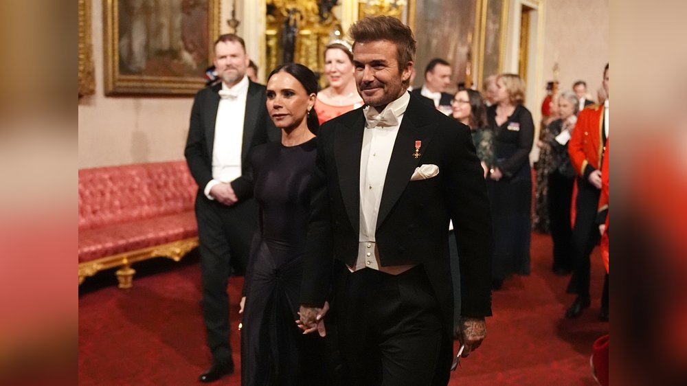 Königlicher Glanz: Beckhams beim Staatsbankett im Buckingham-Palast