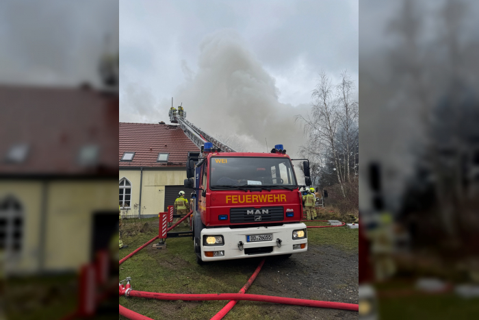 Bühlau: Brand in Dresden-Rossendorf