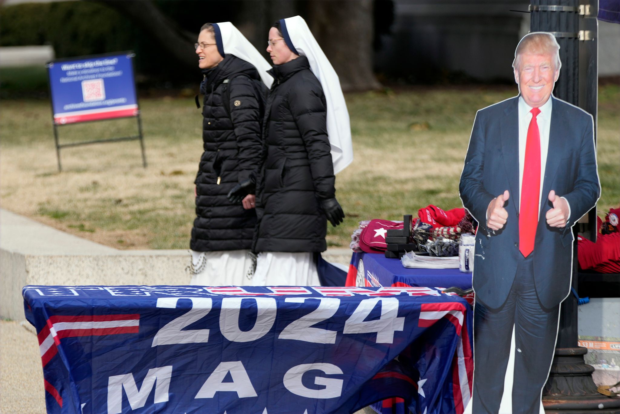 Trump lässt sich von Abtreibungsgegnern feiern