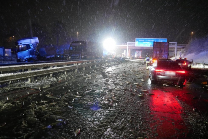 Sassenholz: Wintereinbruch führt zu Verkehrsunfällen