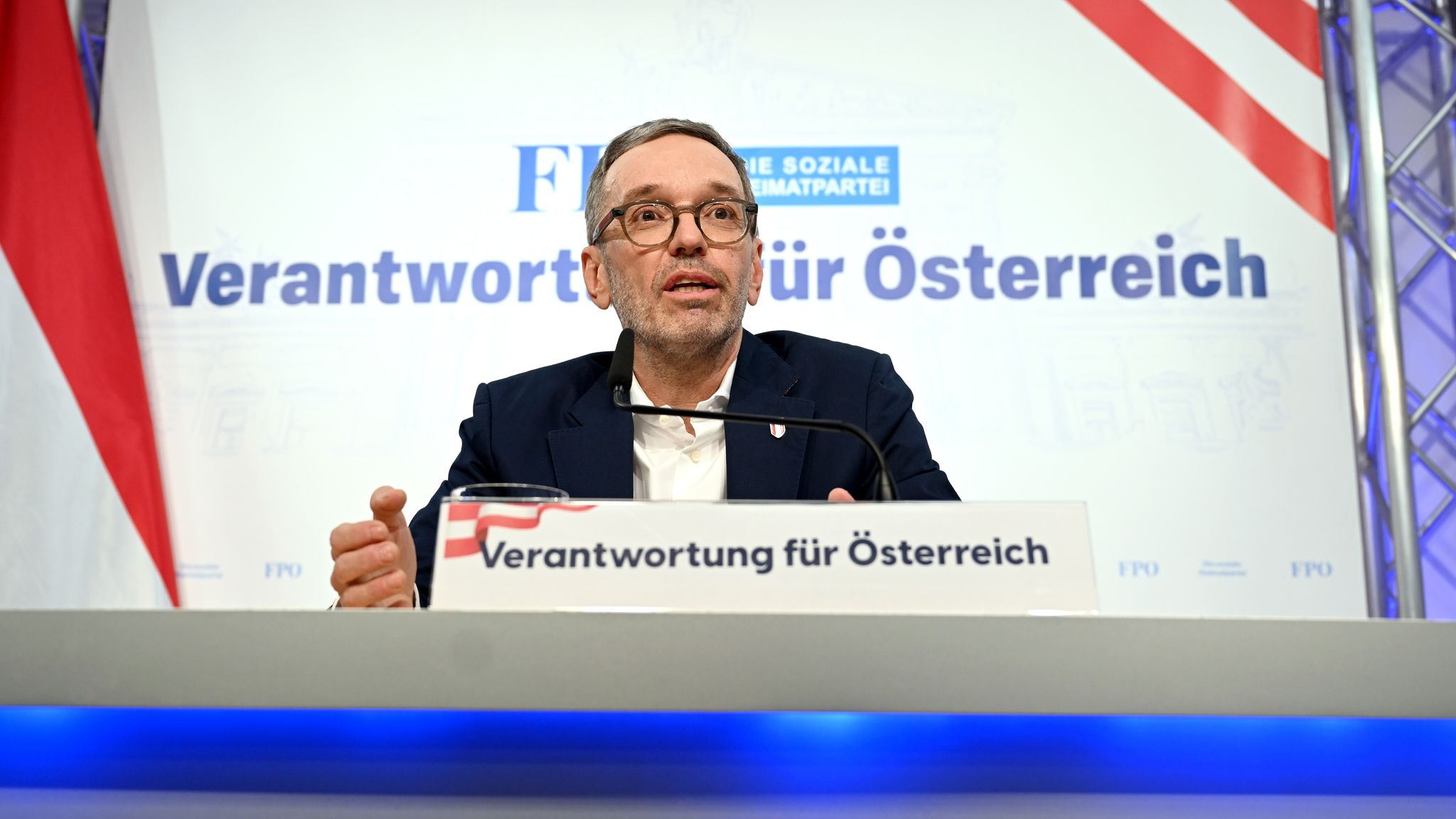 FPÖ-Chef Herbert Kickl stellt Bedingungen für Koalitionsverhandlungen