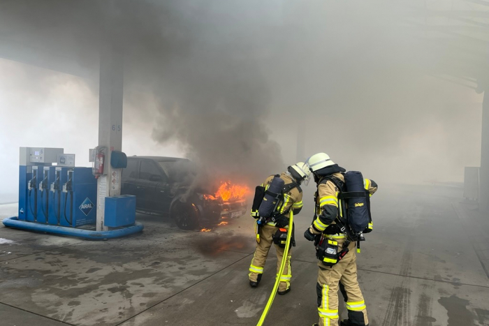 Wulsdorf: Brand an Tankstelle