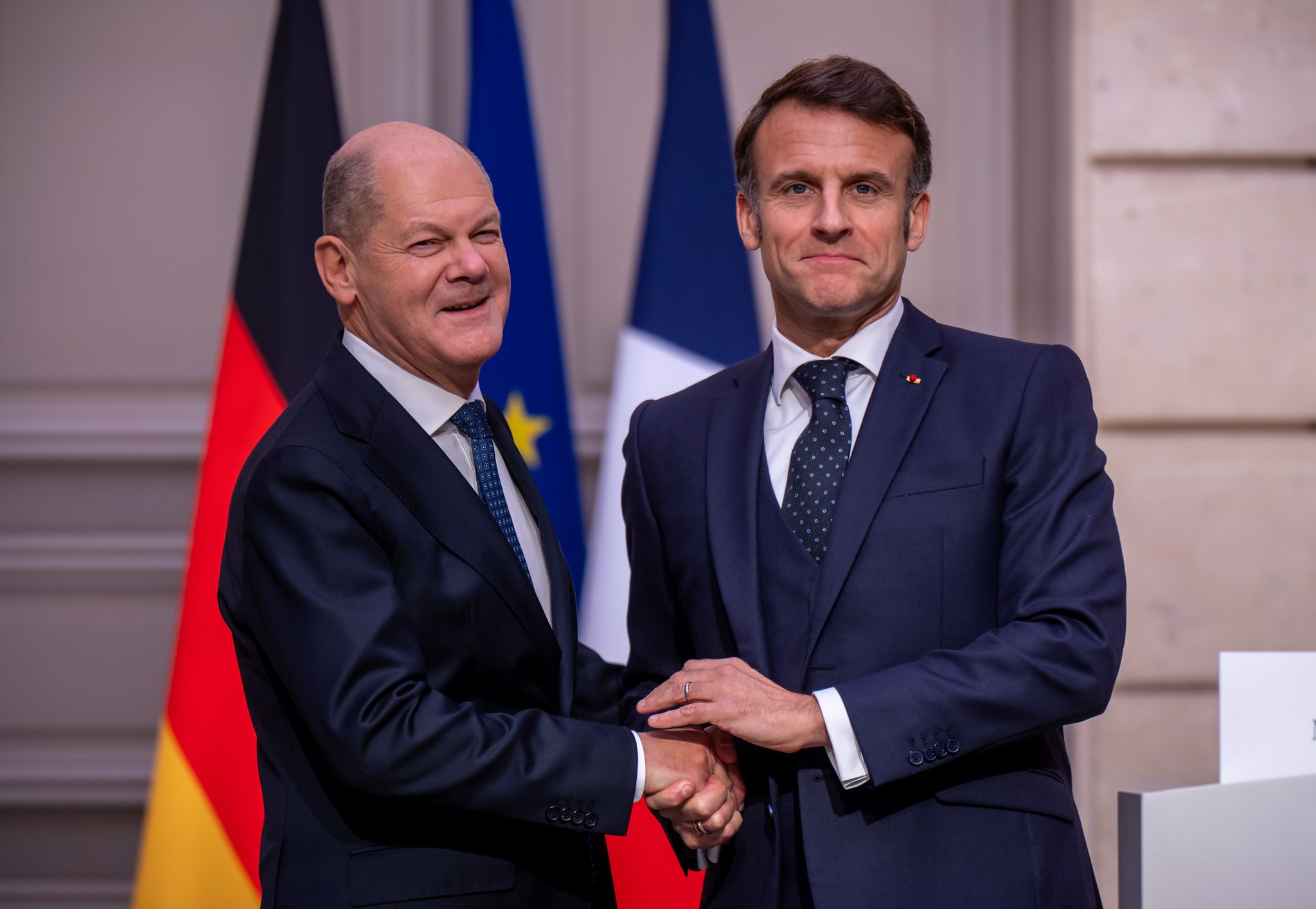 Scholz bei Macron: «Europa wird sich nicht ducken»