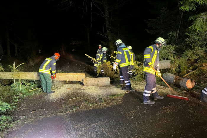 Stürmische Nacht in Lüchow-Dannenberg