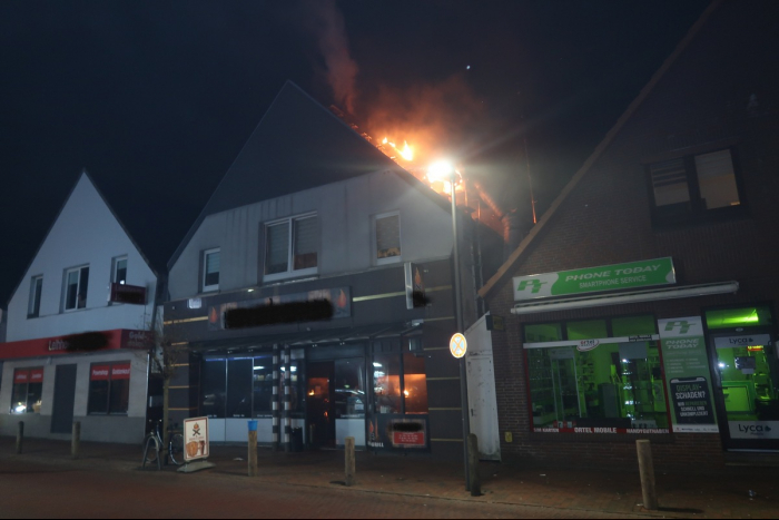 Brand in Delmenhorster Innenstadt