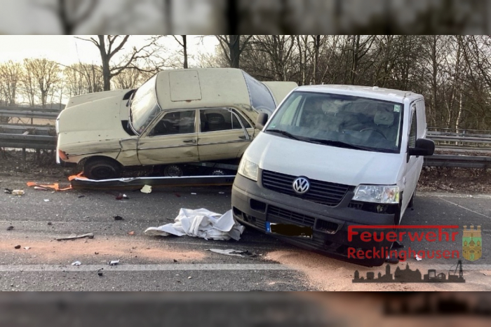 Marl: Schwerer Verkehrsunfall auf der BAB 43 – vier Verletzte