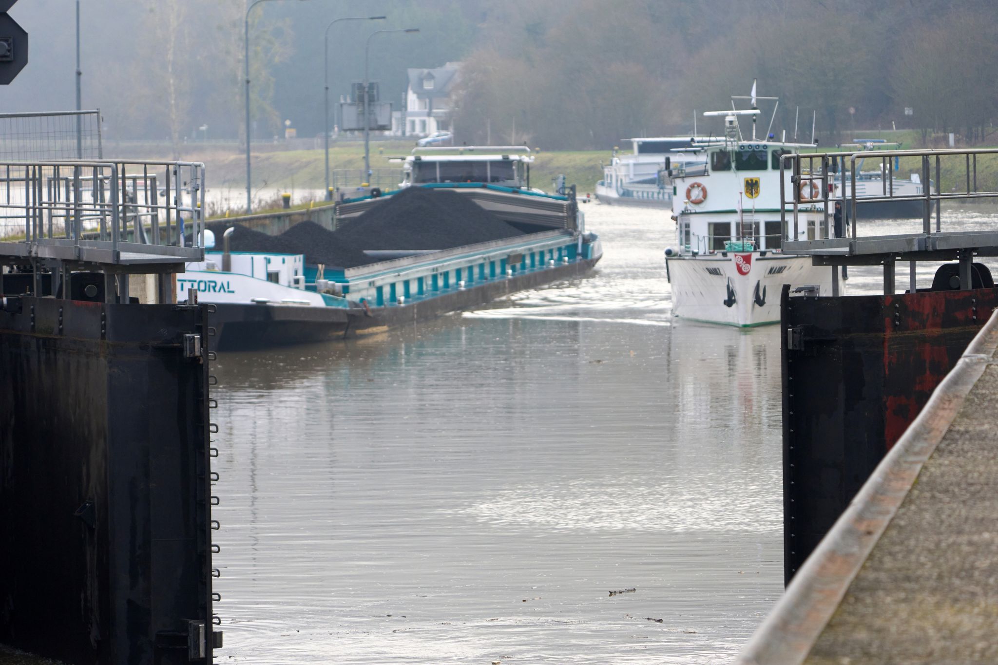 Rekordzeit: Moselschleuse Müden wieder für Schiffsverkehr geöffnet