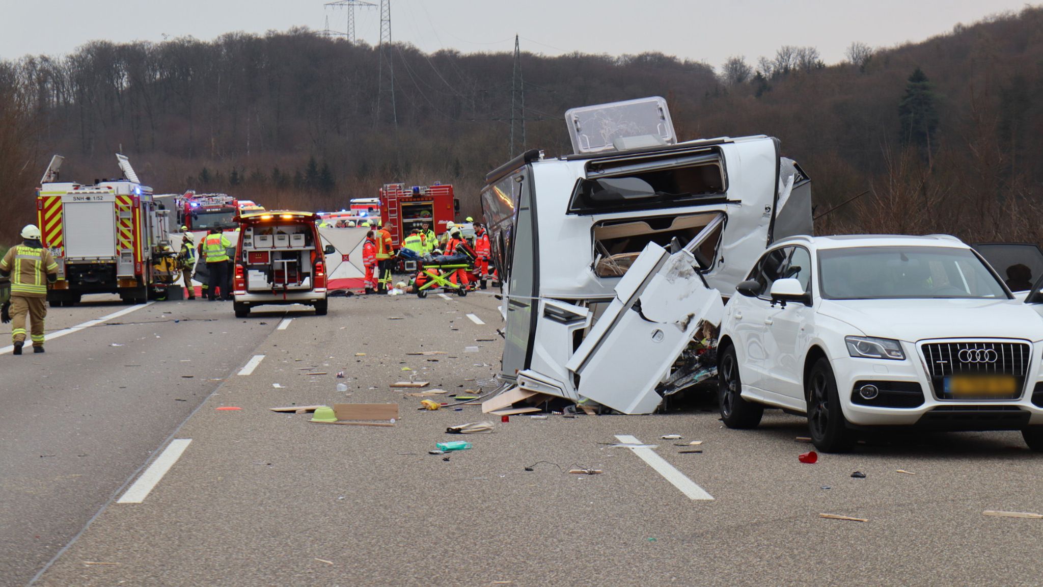 Zwei Tote bei Geisterfahrer-Unfall auf A6