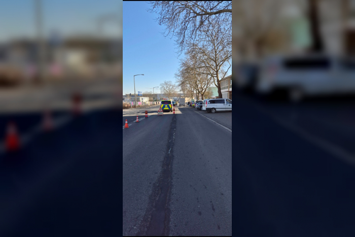Kassel: Verkehrskontrolle in Wolfhager Straße am Rosenmontag