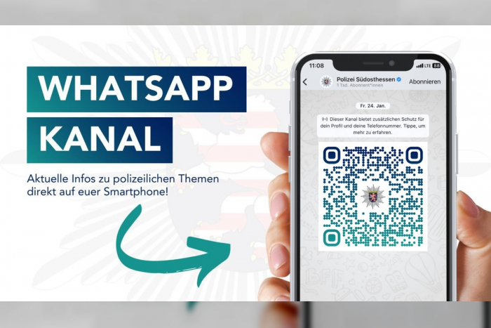 Südosthessen: Polizei startet WhatsApp-Kanal