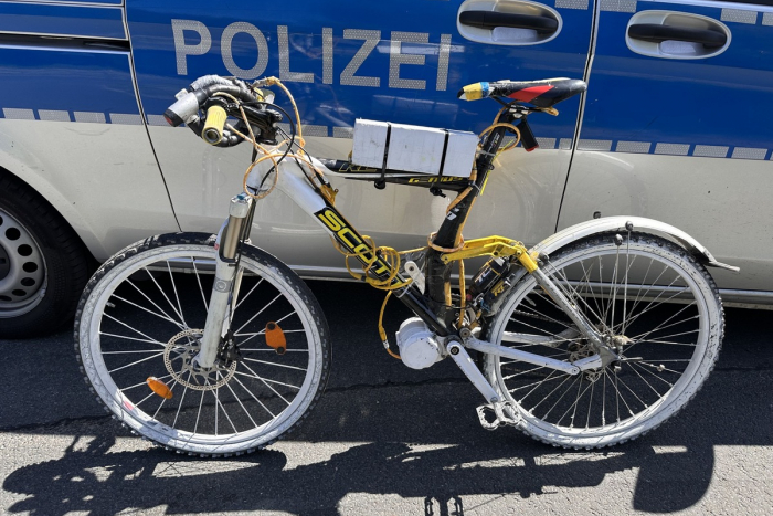 Frankfurt am Main: Illegal umgebautes Fahrrad sichergestellt