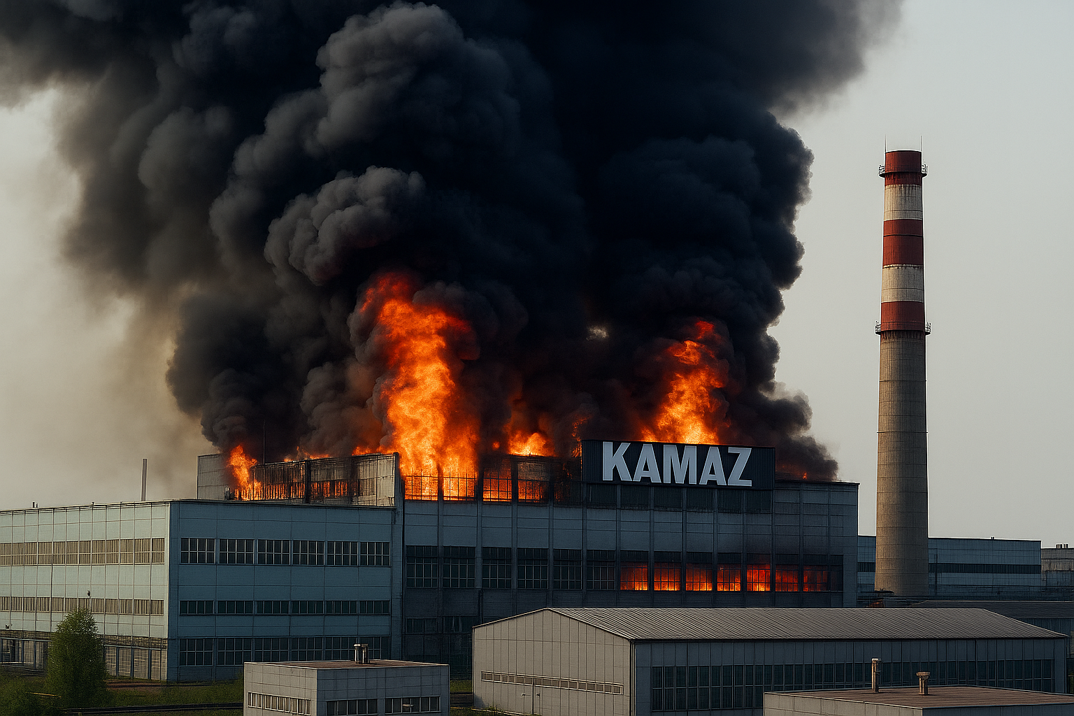 Erneut Feuer bei russischem Militärzulieferer: Kamaz-Fabrik in Flammen