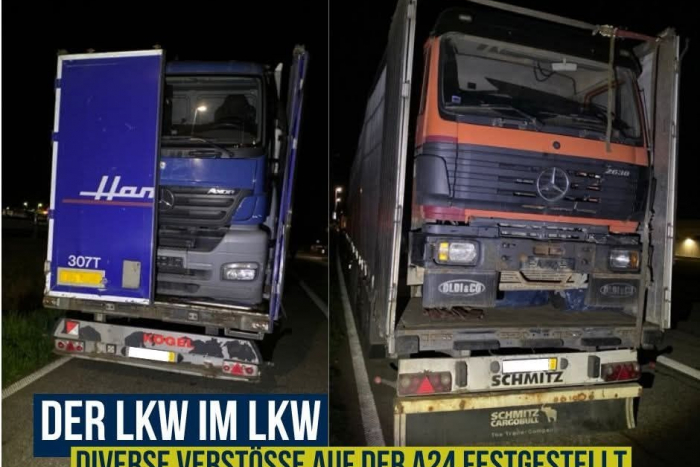 Hamburg: Polizei stoppt LKW mit Ladungsverstößen
