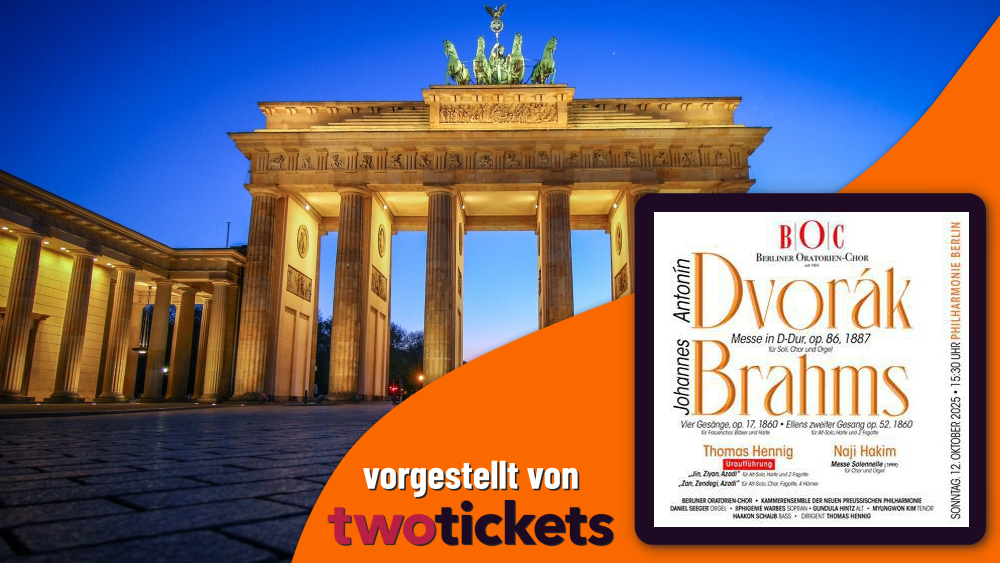 Klassische Konzerte in Berlin am 12.10.25: Antonín Dvořák: Messe in D-Dur und mehr…