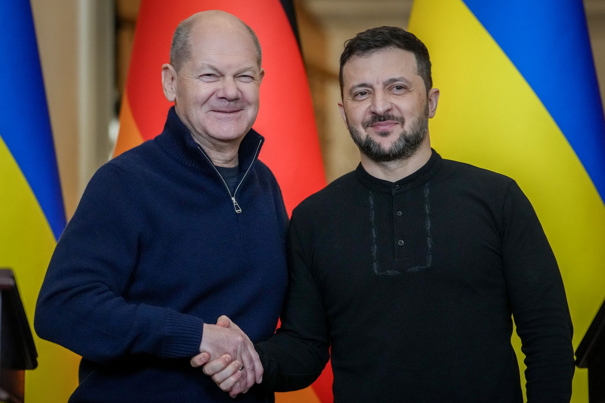 Scholz versichert Selenskyj «unverbrüchliche Solidarität»