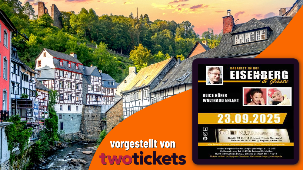 Comedy in Bottrop am 23.09.25: KABARETT IM HOF – EISENBERG & GÄSTE