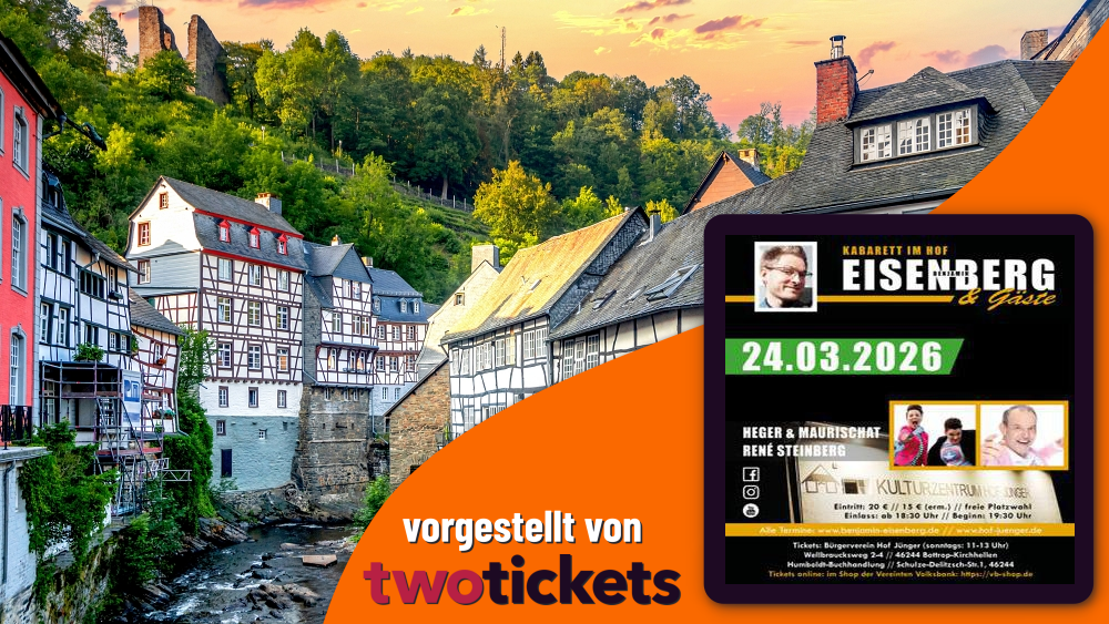 Comedy in Bottrop am 24.03.26: KABARETT IM HOF – EISENBERG & GÄSTE
