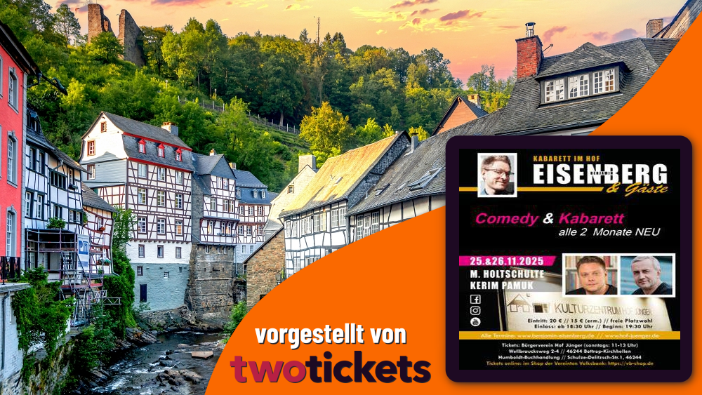 Comedy in Bottrop am 25.11.25: KABARETT IM HOF – EISENBERG & GÄSTE