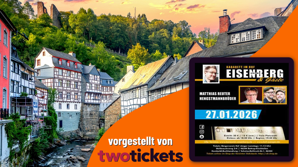 Comedy in Bottrop am 27.01.26: KABARETT IM HOF – EISENBERG & GÄSTE